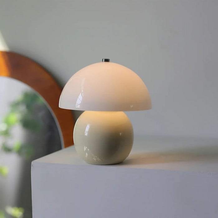 Elodie Mushroom Ceramic Table Lamp - Buy One, Get One Free!