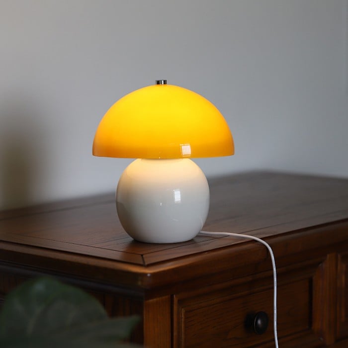 Elodie Mushroom Ceramic Table Lamp - Buy One, Get One Free!