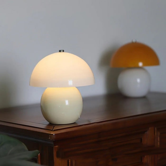 Elodie Mushroom Ceramic Table Lamp - Buy One, Get One Free!