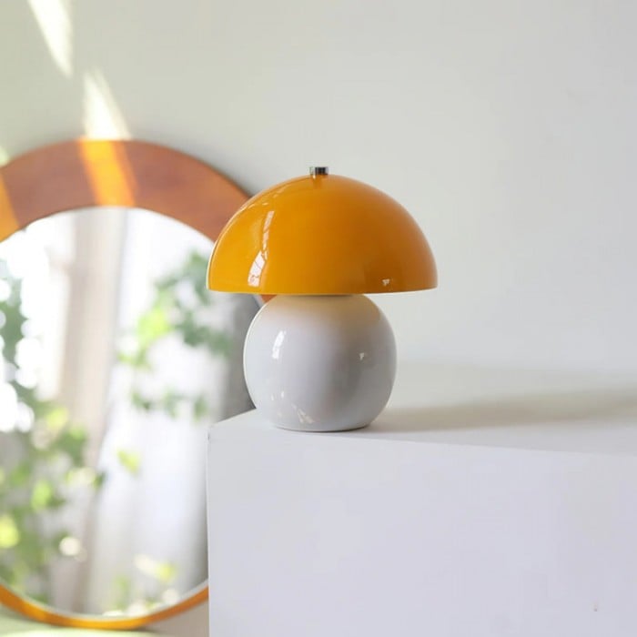 Elodie Mushroom Ceramic Table Lamp - Buy One, Get One Free!