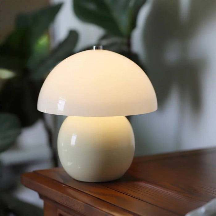 Elodie Mushroom Ceramic Table Lamp - Buy One, Get One Free!